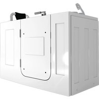 AquaVapore Senioren Sitzbadewanne Sitzwanne Badewanne mit Tür Pool S07-A-L 140cm