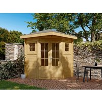 Fjordholz 5-Eck Gartenhaus Modell Evelyn 1A Kiefer Imprägniert – 5.3 qm Fjordholz 5-Eck Gartenhaus Modell Evelyn 1A Kiefer Imprägniert – 5.3 qm