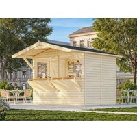 Palmako Stella Holz-Gartenhaus Braun Satteldach Tauchgrundiert 273 cm x 190 cm – 5.19 qm Palmako Stella Holz-Gartenhaus Braun Satteldach Tauchgrundiert 273 cm x 190 cm – 5.19 qm