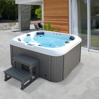 Home Deluxe Outdoor Whirlpool Sea Star Pure 180 x 160 x 79 cm Dunkelgrau-Weiß Home Deluxe Outdoor Whirlpool Sea Star Pure 180 x 160 x 79 cm Dunkelgrau-Weiß