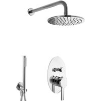 PaulGurkes Regendusche Komplett Set Unterputz Regenwalddusche 20cm