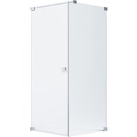 Schöner Wohnen Eckdusche Drehtür und Seitenwand R Chrom 90 x 100 x 200 cm