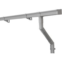 Inefa Dachrinnen Set PVC 5m NW 83 Kastenrinne für Gartenhaus Carport Grau Inefa Dachrinnen Set PVC 5m NW 83 Kastenrinne für Gartenhaus Carport Grau