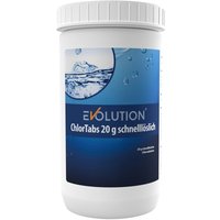 Evolution ChlorTabs 1 kg Schnelllösliche 20 g Tabletten Desinfektion Schwimmbad