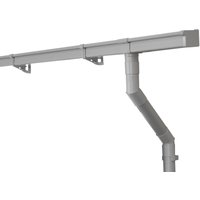 Inefa Dachrinnen Set PVC 3m NW 83 Kastenrinne für Gartenhaus Carport Grau Inefa Dachrinnen Set PVC 3m NW 83 Kastenrinne für Gartenhaus Carport Grau