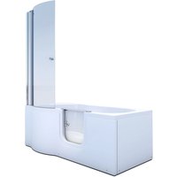 AcquaVapore Seniorendusche und Badewanne mit Tür S12D-R-EA Dusche 85x170