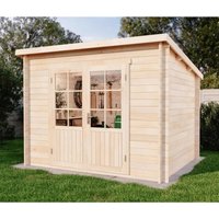 Alpholz Gartenhaus Maria-40 Natur 300 cm x 250 cm, imprägniert – 6.6 qm Alpholz Gartenhaus Maria-40 Natur 300 cm x 250 cm, imprägniert – 6.6 qm