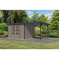 Karibu Gartenhaus Ernesto 5 D Anbaudach Wassergrau/Anthrazit 209 x 298 x 242 cm – 6.23 qm Karibu Gartenhaus Ernesto 5 D Anbaudach Wassergrau/Anthrazit 209 x 298 x 242 cm – 6.23 qm