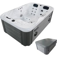 Tronitechnik Outdoor Whirlpool Spa Tino Weiss Silber Marmoriert 195Cm X 127Cm Mit Heizung Inkl Thermoabdeckung Spa Tronitechnik Outdoor Whirlpool Spa Tino Weiss Silber Marmoriert 195Cm X 127Cm Mit Heizung Inkl Thermoabdeckung Spa