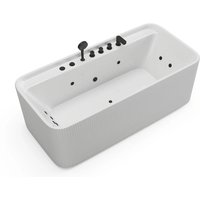 Vente-unique Whirlpoolbadewanne Sizora Weiß 170 cm
