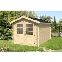 Alpholz Gartenhaus Bremen-28 C Satteldach Imprägniert 230 cm x 374 cm – 6.62 qm Alpholz Gartenhaus Bremen-28 C Satteldach Imprägniert 230 cm x 374 cm – 6.62 qm