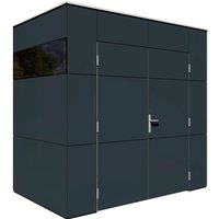 Bertilo Gartenhaus HPL Mini Anthrazit 231 cm x 152 cm FSC® – 0.44 qm Bertilo Gartenhaus HPL Mini Anthrazit 231 cm x 152 cm FSC® – 0.44 qm