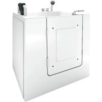 AquaVapore Senioren Sitzbadewanne Sitzwanne Badewanne mit Tür S02-C-L 100x78 cm