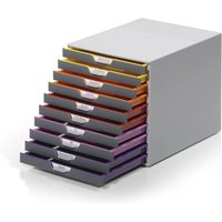 Durable Schubladenbox A4 Varicolor 10 Fächer mit Etiketten zur Beschriftung Mehrfarbig Durable Schubladenbox A4 Varicolor 10 Fächer mit Etiketten zur Beschriftung Mehrfarbig