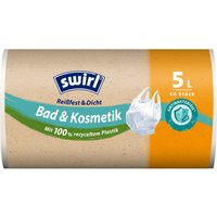 Swirl® Bad & Kosmetik Tragegriff-Müllbeutel 5 l 40 Stück Swirl® Bad & Kosmetik Tragegriff-Müllbeutel 5 l 40 Stück