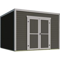 Weka Gartenhaus Batu 3 Flachdach Vollholztür Dark Grey 300 cm x 300 cm – 6.67 qm Weka Gartenhaus Batu 3 Flachdach Vollholztür Dark Grey 300 cm x 300 cm – 6.67 qm