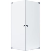 Schöner Wohnen Eckdusche mit 2 Drehtüren Chrom 100 cm x 90 cm x 200 cm