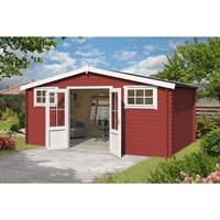Lasita Gartenhaus Washington 480 cm x 376 cm Schwedenrot – 11.76 qm Lasita Gartenhaus Washington 480 cm x 376 cm Schwedenrot – 11.76 qm