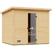 Weka Saunahaus Kaapi 4 Dampfbad-Ofen Natur