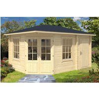 Alpholz Gartenhaus Rhein Walmdach Unbehandelt 475 cm x 325 cm – 15.44 qm Alpholz Gartenhaus Rhein Walmdach Unbehandelt 475 cm x 325 cm – 15.44 qm