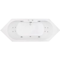 Jet-Line Whirlpool Villa Medici in Weiß mit einer Außergewöhnlichen Form Jet-Line Whirlpool Villa Medici in Weiß mit einer Außergewöhnlichen Form
