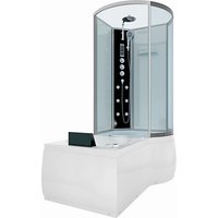 AcquaVapore Kombination Whirlpool Dusche K50-L03-WP-EC Duschkabine Wanne 170×100 AcquaVapore Kombination Whirlpool Dusche K50-L03-WP-EC Duschkabine Wanne 170×100
