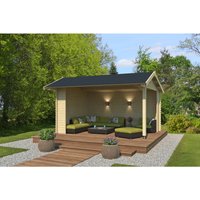 Lasita Gartenhaus San Diego 425 cm x 300 cm Natur/Unbehandelt – 11.63 qm Lasita Gartenhaus San Diego 425 cm x 300 cm Natur/Unbehandelt – 11.63 qm