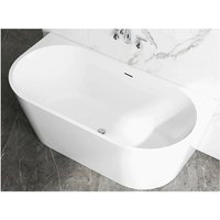 Duschparadies Badewanne Freistehende Acrylbadewanne Acrylwanne Mit Siphon Set 170 x 80 x 60cm Weiß