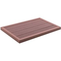 vidaXL Bodenelement für Solardusche Braun 101x63x5,5 cm WPC 49065