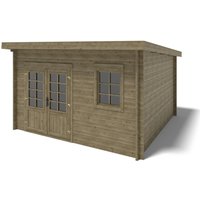 Altanka Gartenhaus Gerätehaus 16 m2 4×4 m 40 mm Imprägniert DOM716 – 10.9 qm Altanka Gartenhaus Gerätehaus 16 m2 4×4 m 40 mm Imprägniert DOM716 – 10.9 qm