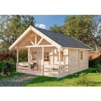 Alpholz Holz-Gartenhaus/Gerätehaus Satteldach Unbehandelt 920 cm x 746 cm – 68.63 qm Alpholz Holz-Gartenhaus/Gerätehaus Satteldach Unbehandelt 920 cm x 746 cm – 68.63 qm
