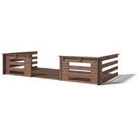 Altanka Veranda zum Gartenhaus 4×2 m Farbe Braun Imprägniert DOM79 – 3.29 qm Altanka Veranda zum Gartenhaus 4×2 m Farbe Braun Imprägniert DOM79 – 3.29 qm