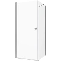 Aquabatos Duschkabinen 75x75x197 cm Badezimmer Duschabtrennung mit Seitenwand NANO Duschwand Duschtür Eckdusche 6mm Einscheiben Sicherheitsglas