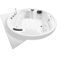 Basera® Indoor Podest-Whirlpool Badewanne XXL Gomera mit Ecke Premium 186 x 186 cm Basera® Indoor Podest-Whirlpool Badewanne XXL Gomera mit Ecke Premium 186 x 186 cm