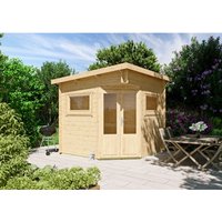 Fjordholz 5-Eck Gartenhaus Modell Leva 2A Farblos Imprägniert – 6.47 qm Fjordholz 5-Eck Gartenhaus Modell Leva 2A Farblos Imprägniert – 6.47 qm