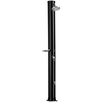 Tectake Solardusche Orinoco 40 Liter Mit Seifenablage Erwärmtes Wasser Bis 60° C Ohne Stromanschluss Mit Hülle Ablage 47 x 19 50 x 222 cm Schwarz