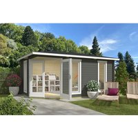 Lasita Gartenhaus Edinburgh 2 Grau-Grün 448 cm x 280 cm – 11.03 qm Lasita Gartenhaus Edinburgh 2 Grau-Grün 448 cm x 280 cm – 11.03 qm