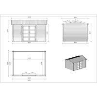 Altanka Gartenhaus, Gerätehaus 12 m2, 4×3 m, 28 mm, Imprägniert Altanka Gartenhaus Gerätehaus 12 m2 4×3 m 28 mm Imprägniert DOM677 – 10.74 qm Altanka Gartenhaus, Gerätehaus 12 m2, 4×3 m, 28 mm, Imprägniert Altanka Gartenhaus Gerätehaus 12 m2 4×3 m 28 mm Imprägniert DOM677 – 10.74 qm