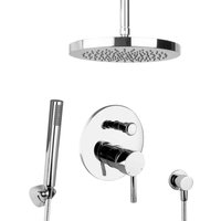 PaulGurkes Regendusche Unterputz Dusch Set rund