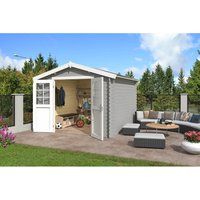 Lasita Gartenhaus Norah 275 Lichtgrau 275 cm x 275 cm – 6.43 qm Lasita Gartenhaus Norah 275 Lichtgrau 275 cm x 275 cm – 6.43 qm