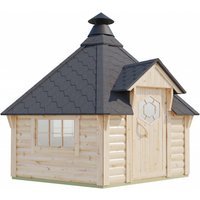 Finn Art Blockhaus Grillhaus Grillkota Exzellent 9 QM mit Grillanlage für max. 15 Personen – 2.88 qm Finn Art Blockhaus Grillhaus Grillkota Exzellent 9 QM mit Grillanlage für max. 15 Personen – 2.88 qm