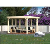 Palmako Glaselement für Holz-Pavillon Lucy Lackiert Weiß FSC® Palmako Glaselement für Holz-Pavillon Lucy Lackiert Weiß FSC®