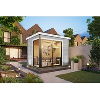 Lasita Gartenhaus Austin 1 Lichtgrau 300 cm x 240 cm – 7.18 qm Lasita Gartenhaus Austin 1 Lichtgrau 300 cm x 240 cm – 7.18 qm