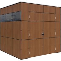 Bertilo Gartenhaus HPL 1 Italian Walnut 231 cm x 229 cm FSC® – 0.57 qm Bertilo Gartenhaus HPL 1 Italian Walnut 231 cm x 229 cm FSC® – 0.57 qm