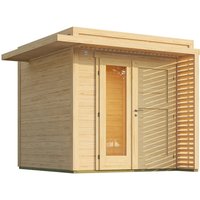 Weka Gartenhaus Amberley 1,5-Fache Tür Natur 235 cm x 235 cm – 6.76 qm Weka Gartenhaus Amberley 1,5-Fache Tür Natur 235 cm x 235 cm – 6.76 qm