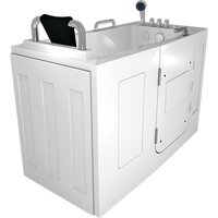 AcquaVapore Sitzwanne Whirlpool Badewanne mit Tür S07WP-TH-C-L 140x76cm AcquaVapore Sitzwanne Whirlpool Badewanne mit Tür S07WP-TH-C-L 140x76cm
