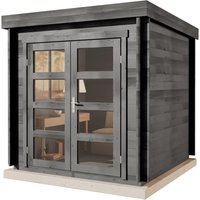 Alpholz Gartenhaus Set Paloma petit Imprägniert Grau 234x234cm inkl. Dacheindeckung und Fußboden – 5.34 qm Alpholz Gartenhaus Set Paloma petit Imprägniert Grau 234x234cm inkl. Dacheindeckung und Fußboden – 5.34 qm