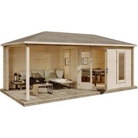 Alpholz Gartenhaus Set 5-Eck Liwa Imprägniert Pinie 614x317cm inkl. Dacheindeckung und Fußboden – 16.82 qm Alpholz Gartenhaus Set 5-Eck Liwa Imprägniert Pinie 614x317cm inkl. Dacheindeckung und Fußboden – 16.82 qm