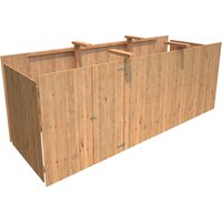 Palmako Anbauschuppen für Carport Karl Braun tauchgrundiert 600 cm x 762 cm Palmako Anbauschuppen für Carport Karl Braun tauchgrundiert 600 cm x 762 cm