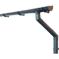 Inefa Dachrinnen Set PVC 3m NW 100 Halbrund für Gartenhaus Carport Anthrazit Inefa Dachrinnen Set PVC 3m NW 100 Halbrund für Gartenhaus Carport Anthrazit